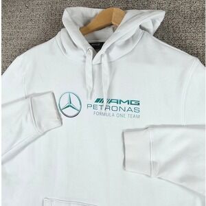 Mercedes‎ AMG Petronas Formula One F1 Team Mens White Hoodie Size Large